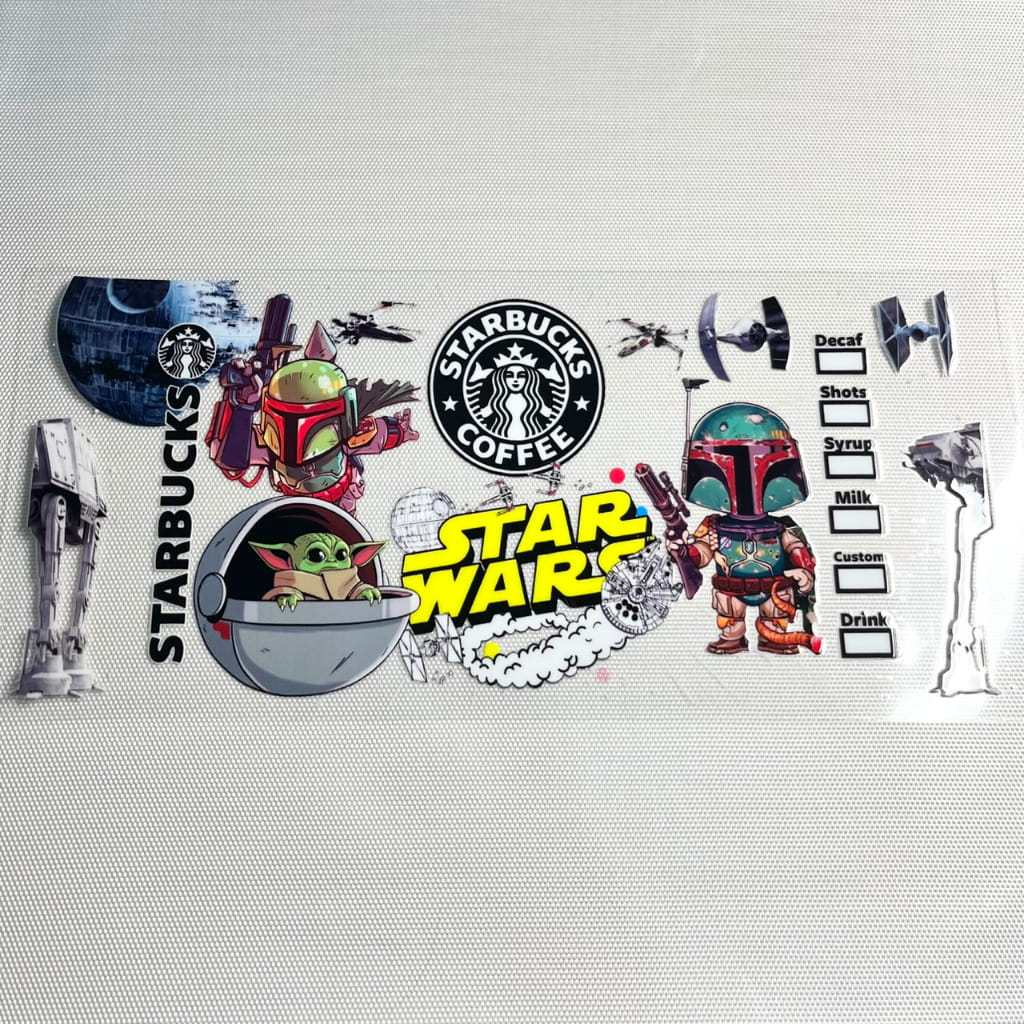 16oz UVDTF Cup Wraps, Star Wars