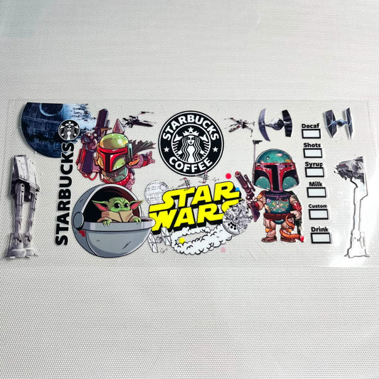 16oz UVDTF Cup Wraps, Star Wars