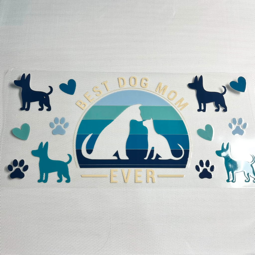 16oz UVDTF Cup Wraps, Animal ,Dog & Cat ,Heart