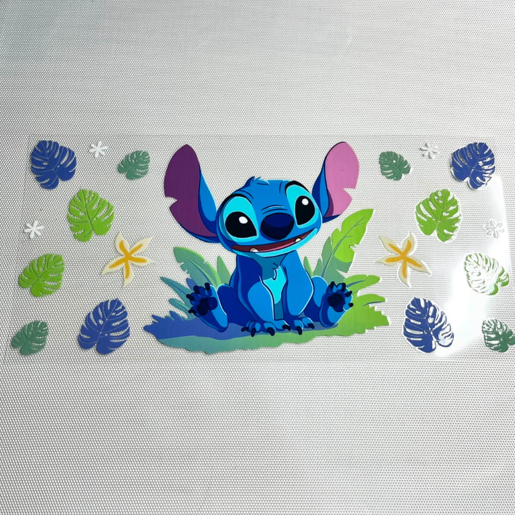 16oz UVDTF Cup Wraps, Cartoon , Stitch