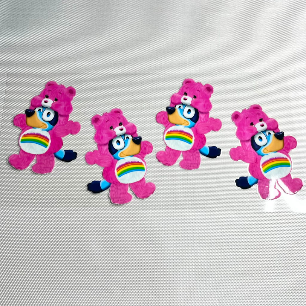 16oz UVDTF Cup Wraps, Cartoon, Care Bears ,Bluey