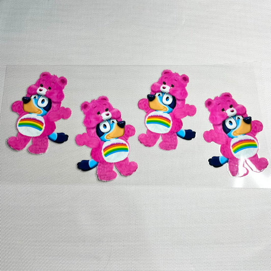 16oz UVDTF Cup Wraps, Cartoon, Care Bears ,Bluey