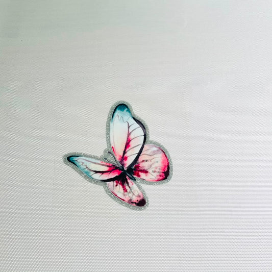 4inch Decals Shiny Glitter Cup Wraps, Water Proof, Butterfly