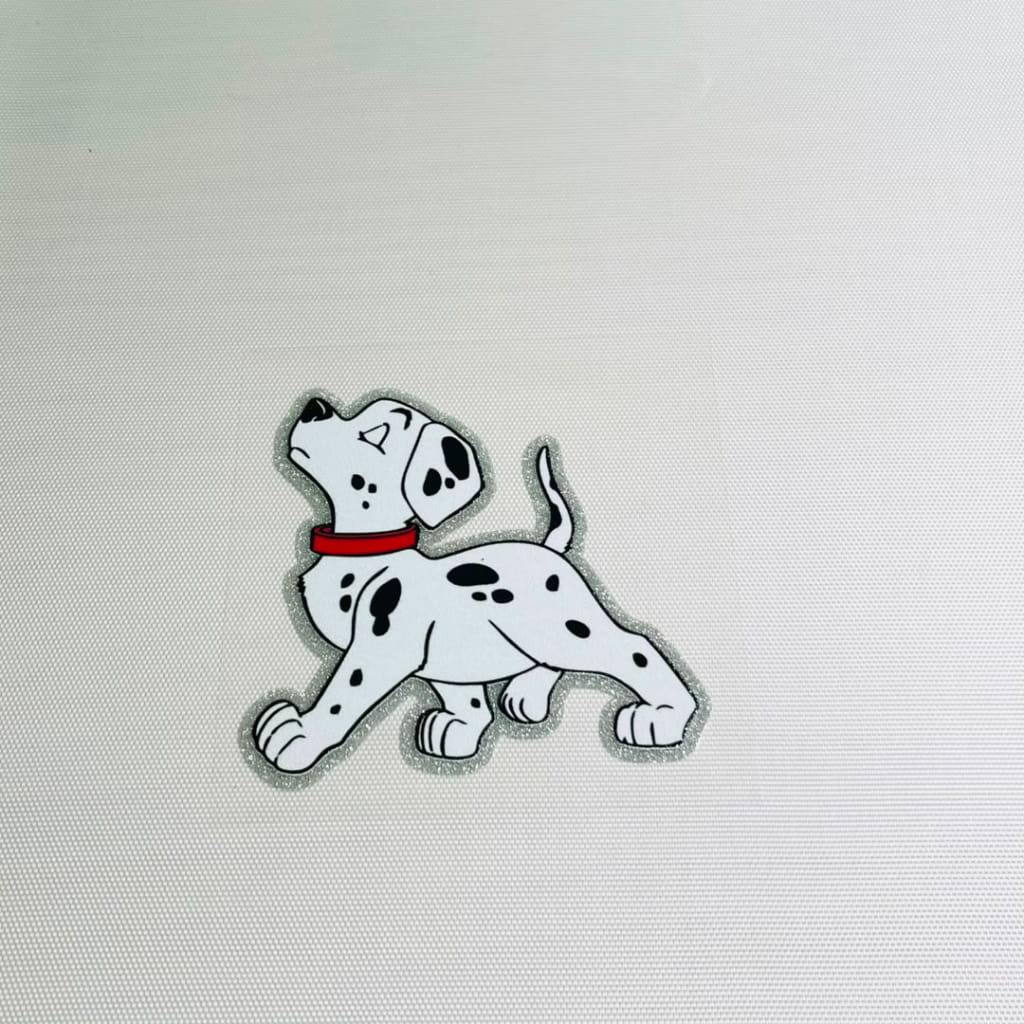 4inch Decals Shiny Glitter Cup Wraps, Water Proof,Cartoon, 101 Dog