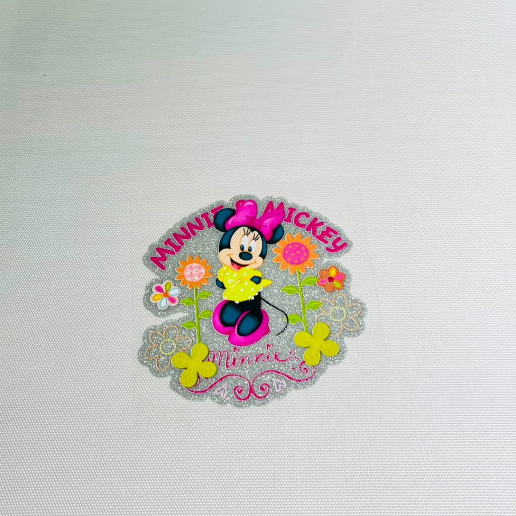 4inch Decals Shiny Glitter Cup Wraps, Water Proof,Cartoon ,Minnie