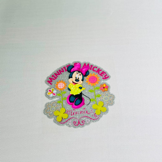 4inch Decals Shiny Glitter Cup Wraps, Water Proof,Cartoon ,Minnie