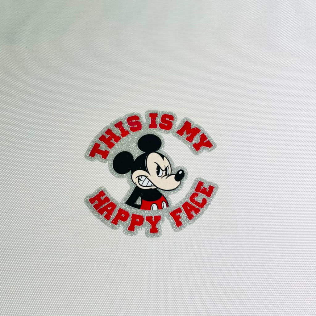 4inch Decals Shiny Glitter Cup Wraps, Water Proof,Cartoon ,Micky