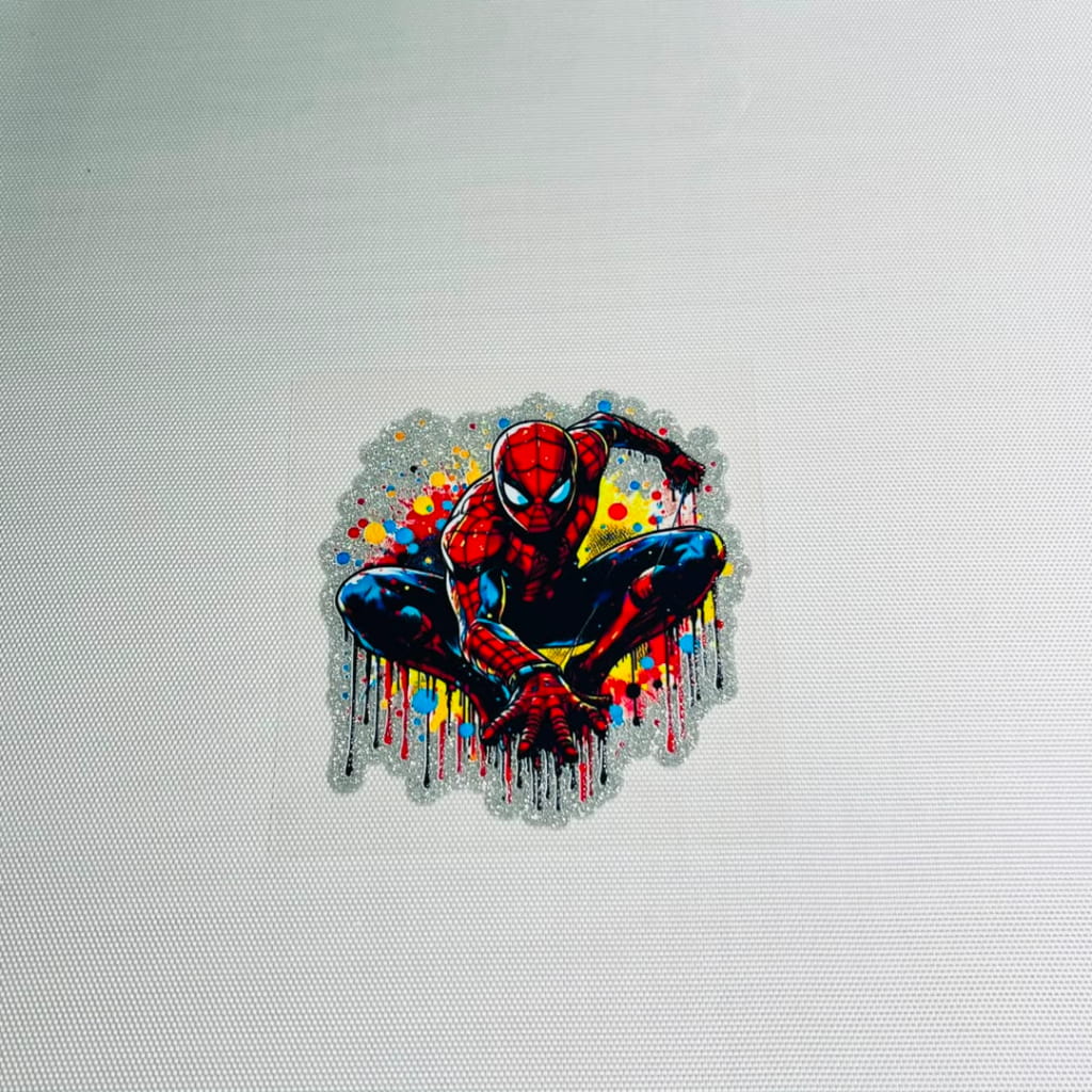 4inch Decals Shiny Glitter Cup Wraps, Water Proof, Cartoon ,Hero , Spiderman