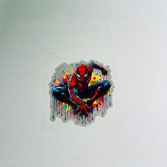 4inch Decals Shiny Glitter Cup Wraps, Water Proof, Cartoon ,Hero , Spiderman