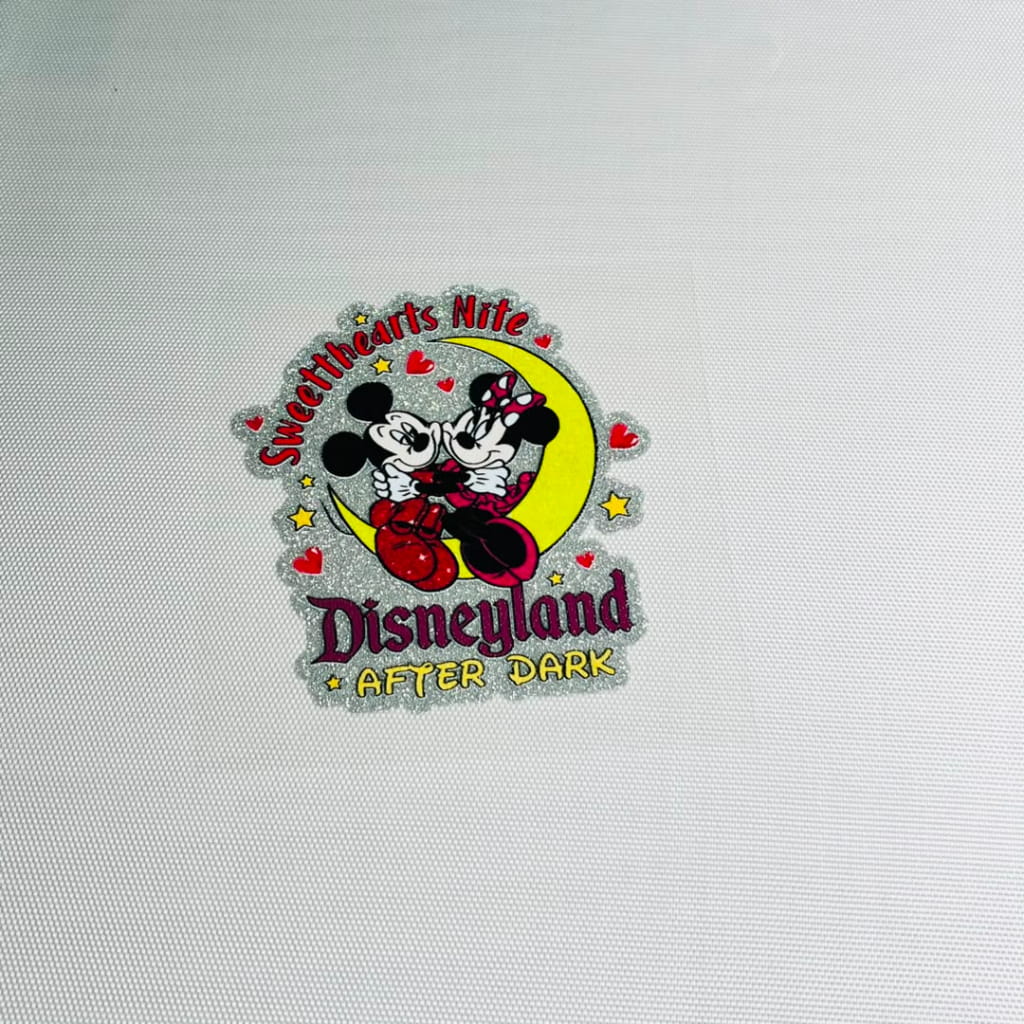 4inch Decals Shiny Glitter Cup Wraps, Water Proof,Cartoon ,Micky And Minnie