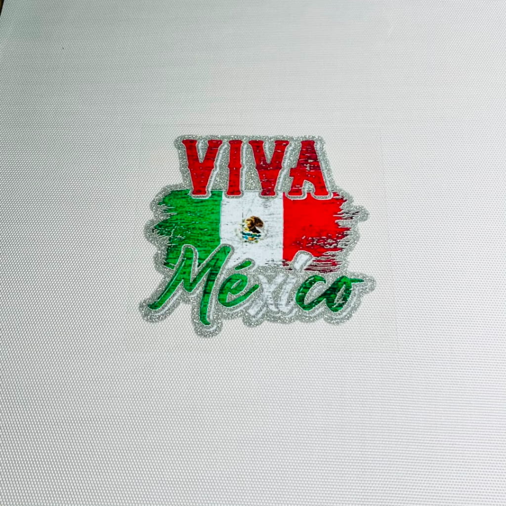 4inch Decals Shiny Glitter Cup Wraps, Water Proof, Mexico
