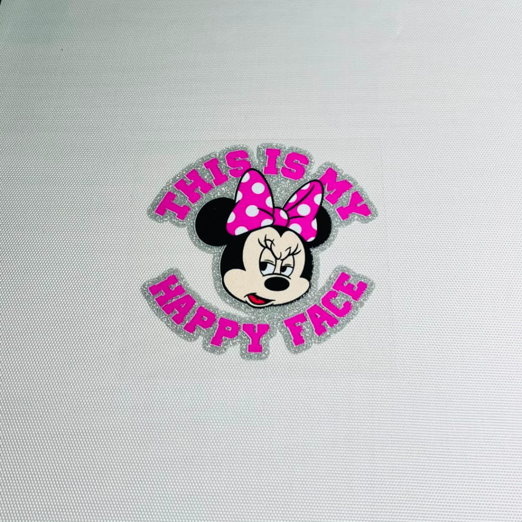 4inch Decals Shiny Glitter Cup Wraps, Water Proof,Cartoon ,Minnie
