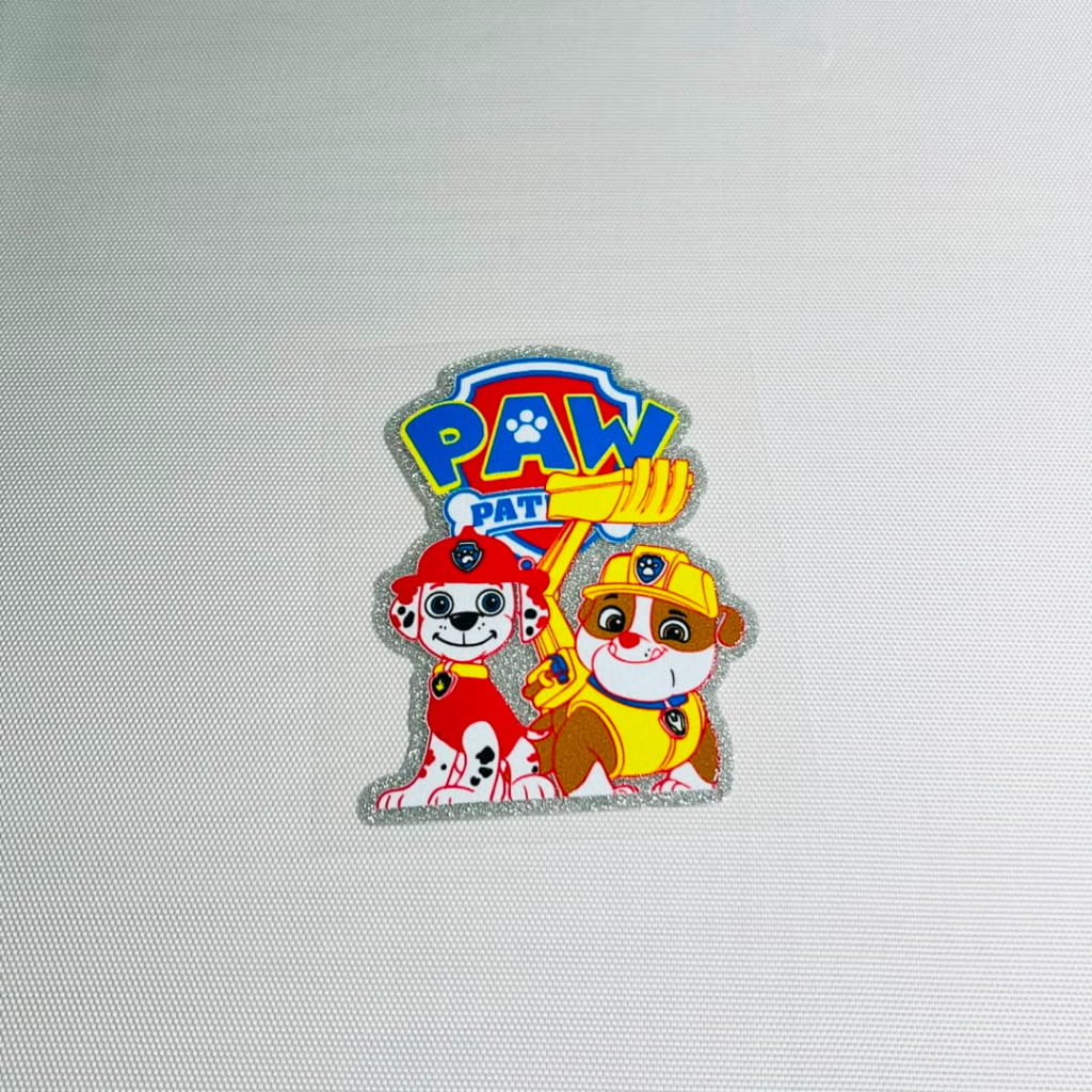 4inch Decals Shiny Glitter Cup Wraps, Water Proof, Cartoon ,Paw Patrol