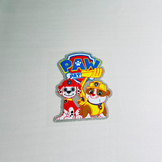 4inch Decals Shiny Glitter Cup Wraps, Water Proof, Cartoon ,Paw Patrol