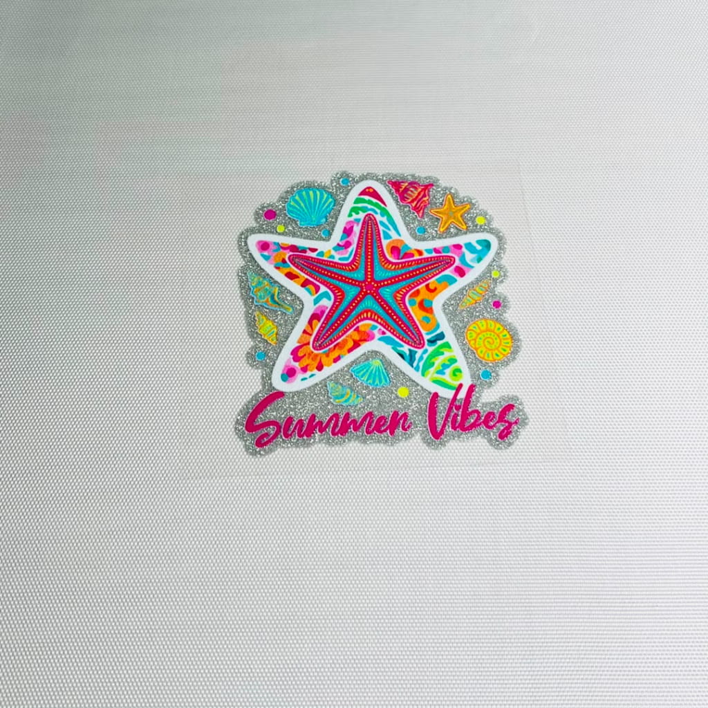 4inch Decals Shiny Glitter Cup Wraps, Water Proof,Summer