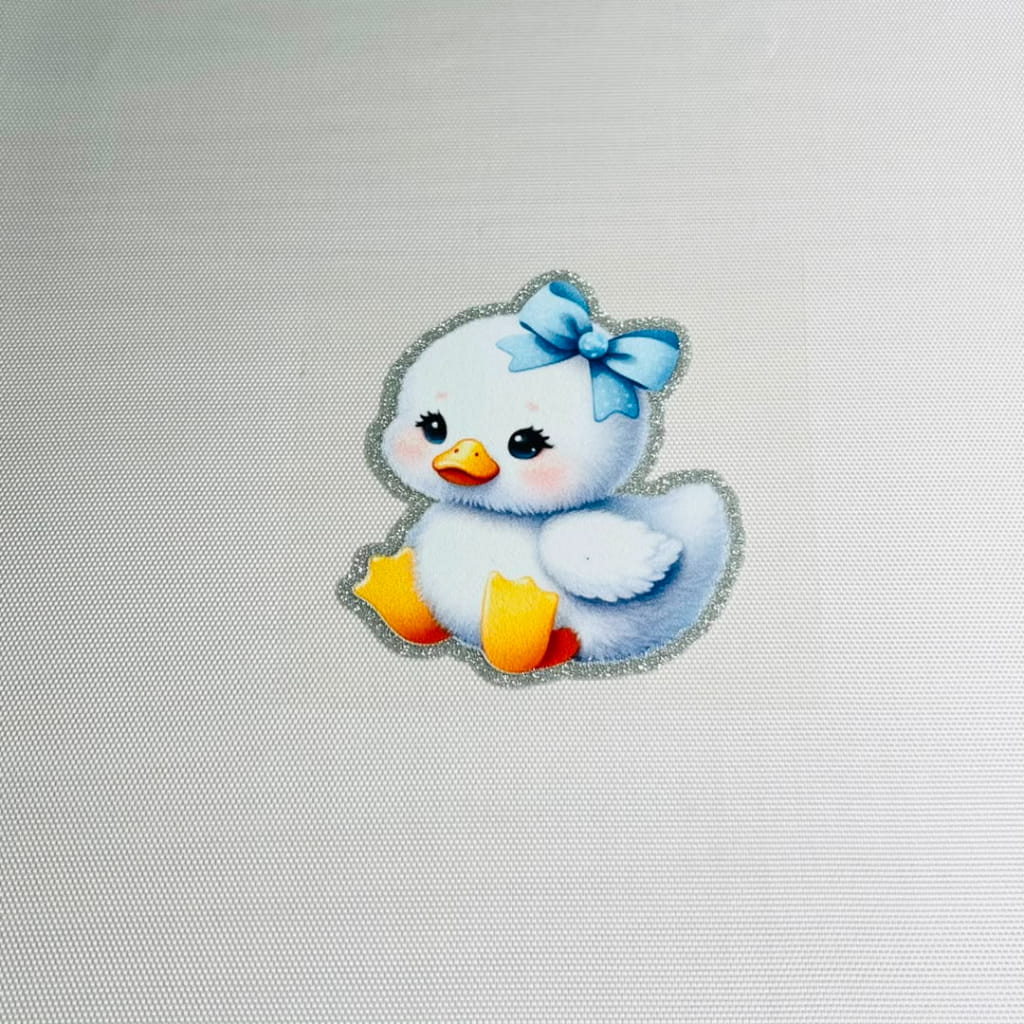 4inch Decals Shiny Glitter Cup Wraps, Water Proof,Duck