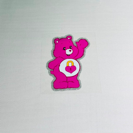 4inch Decals Shiny Glitter Cup Wraps, Water Proof, Cartoon ,Care Bear