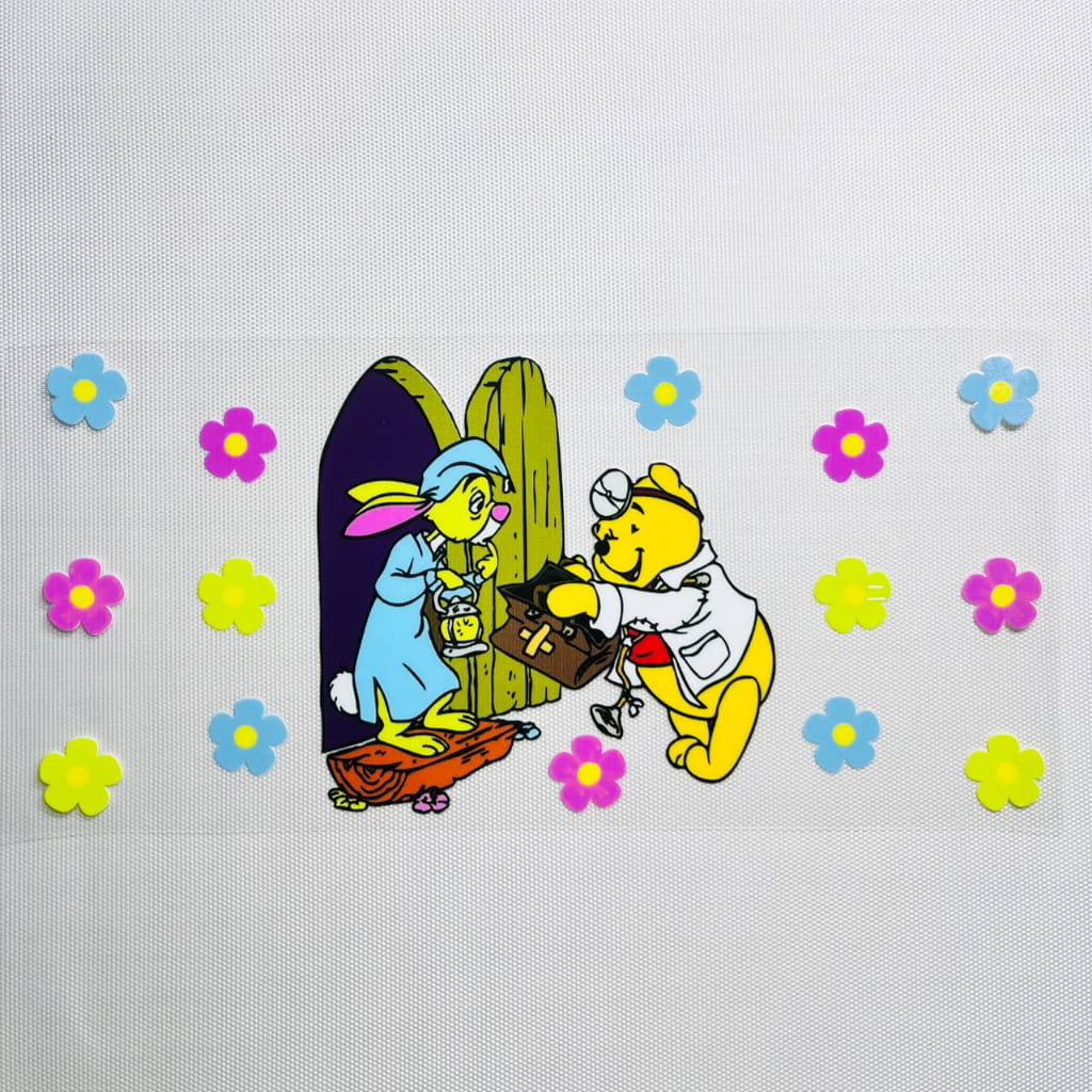 16oz UVDTF Cup Wraps,Halloween, Horroible ,Cartoon,Winnie Pooh