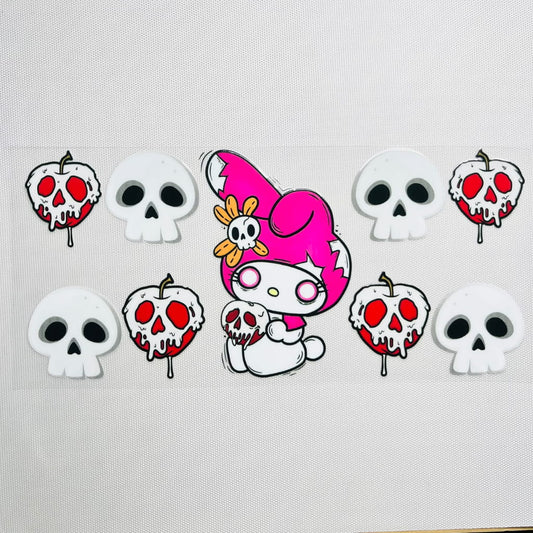 16oz UVDTF Cup Wraps,Halloween, Horroible ,Cartoon ,Sanrio , Melody