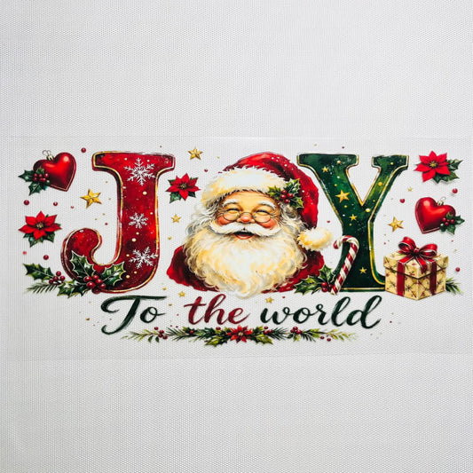16oz UVDTF Cup Wraps, Christmas Vibes ,Santa Claus