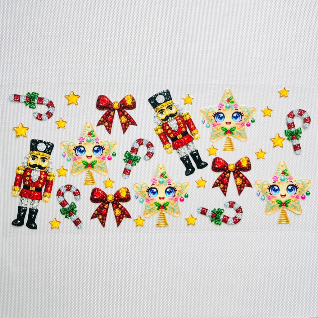 16oz UVDTF Cup Wraps, Christmas Vibes