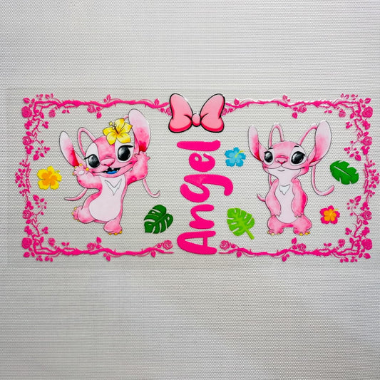 16oz UVDTF Cup Wraps, Cartoon , Stitch