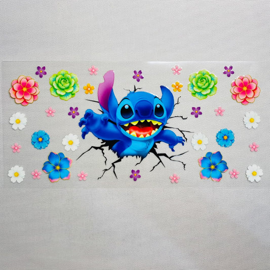 16oz UVDTF Cup Wraps, Cartoon , Stitch