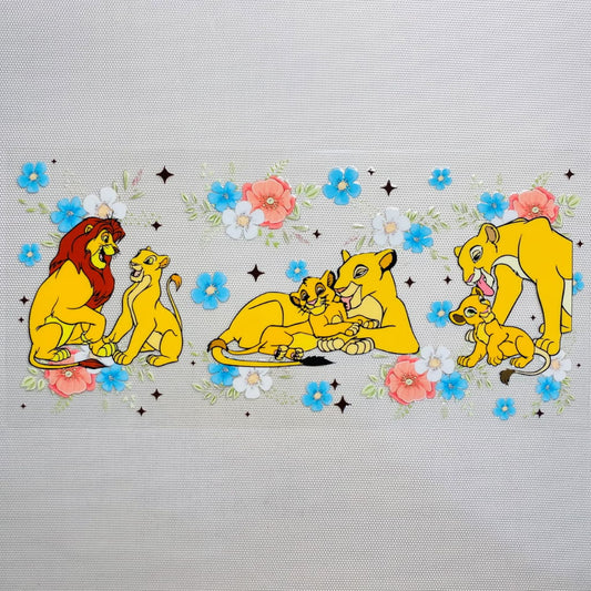 16oz UVDTF Cup Wraps, Cartoon ,Lion King
