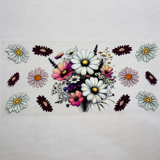 16oz UVDTF Cup Wraps, Flower