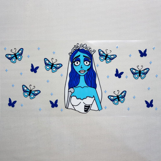 16oz UVDTF Cup Wraps, Cartoon ,The Ghost Bride