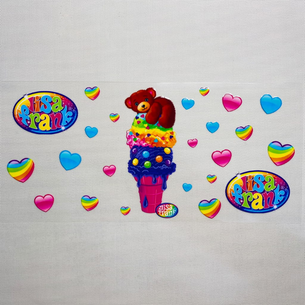 16oz UVDTF Cup Wraps, Cartoon , Lisa Frank