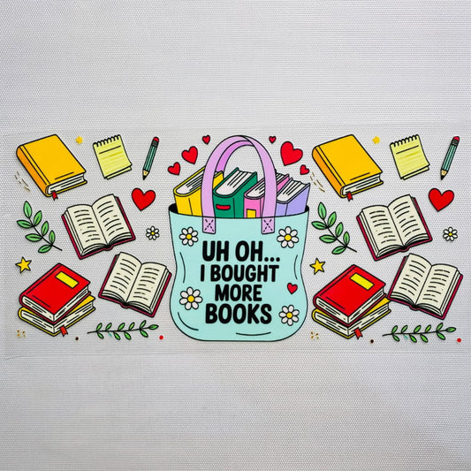 16oz UVDTF Cup Wraps,  Book ,Words