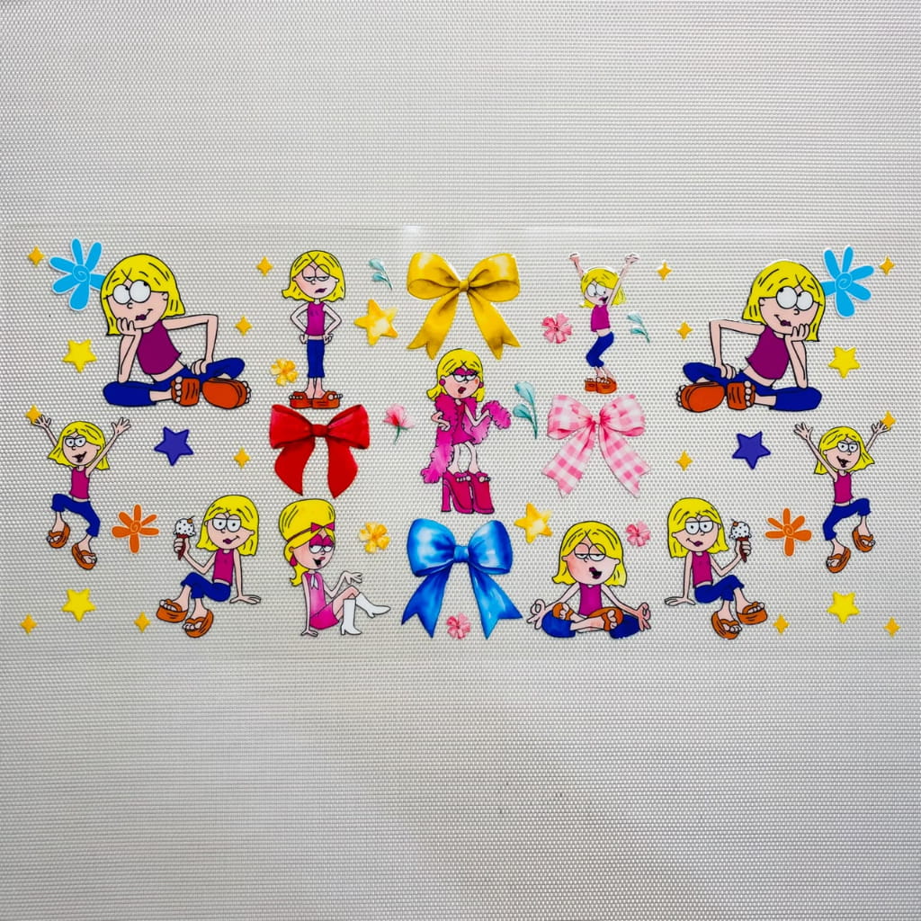 16oz UVDTF Cup Wraps, Cartoon, Lizzie