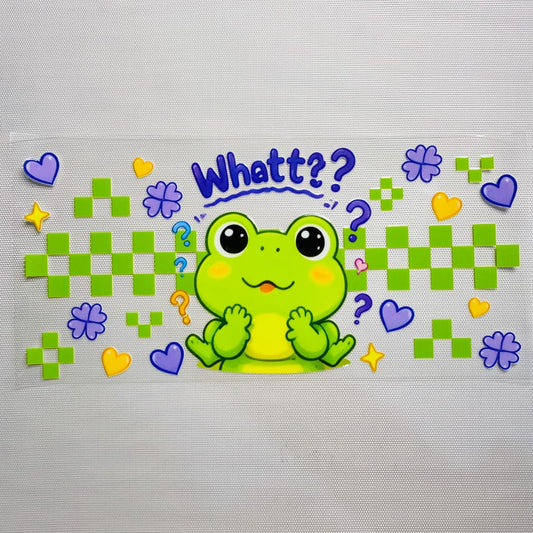 16oz UVDTF Cup Wraps,Cartoon ,Frog