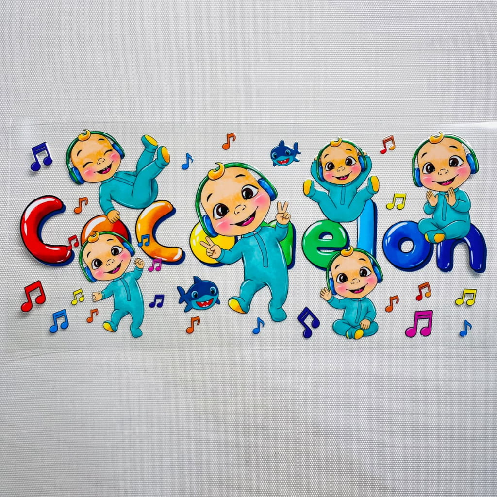 16oz UVDTF Cup Wraps,Cartoon ,CoComelon