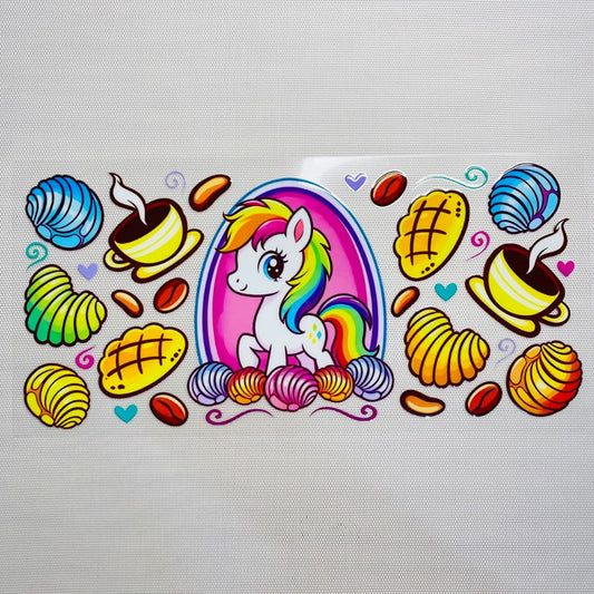 16oz UVDTF Cup Wraps, Cartoon ,Unicorn ,Food