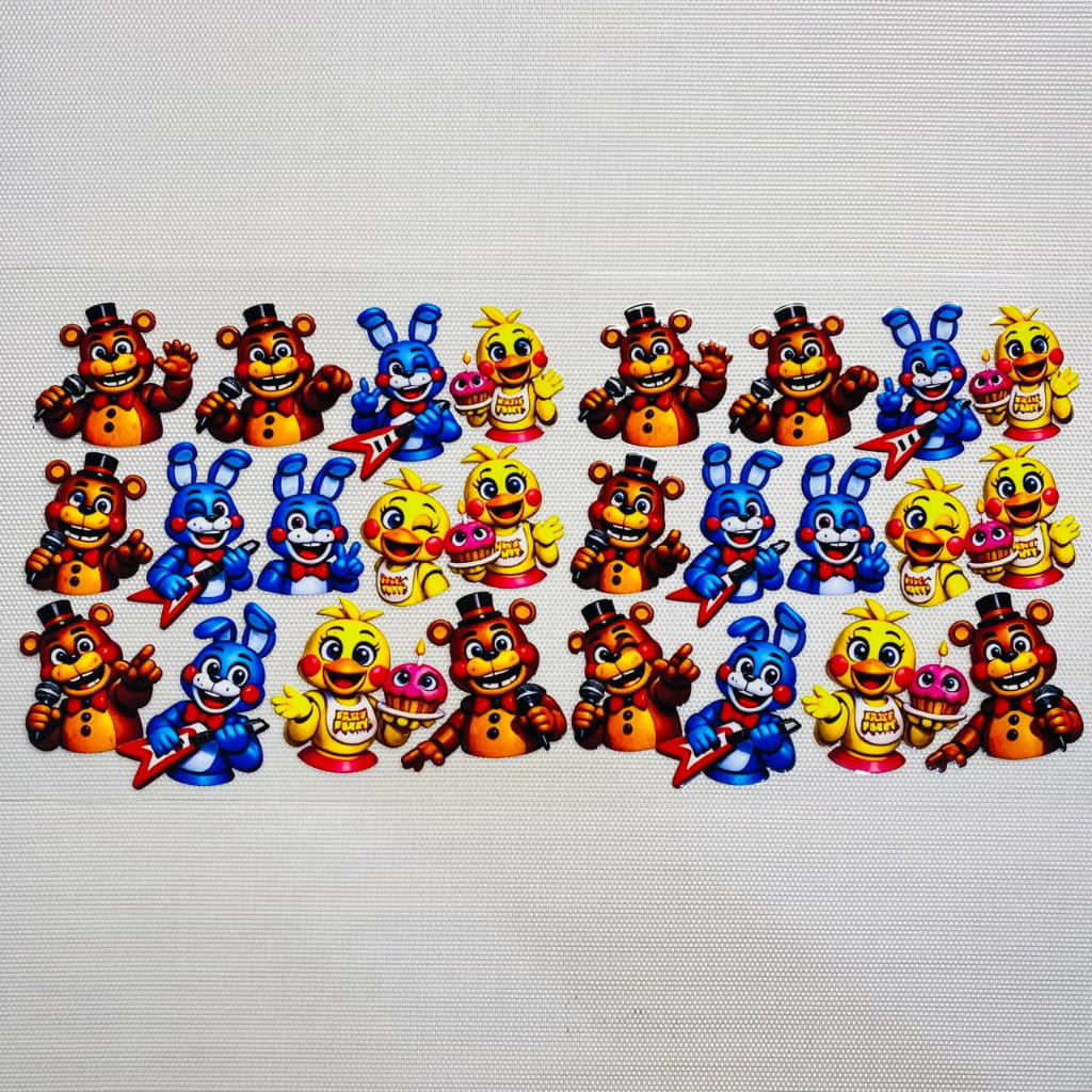 16oz UVDTF Cup Wraps, Cartoon , Five nights of Freddy's