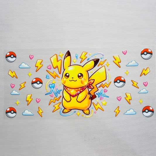 16oz UVDTF Cup Wraps, Cartoon ,Japanese Anime , Pokemon