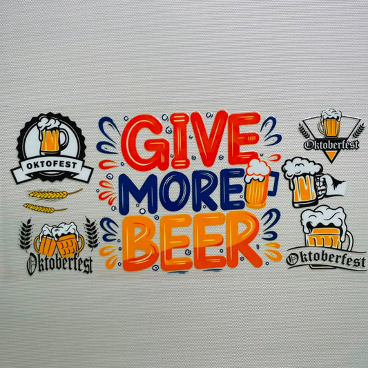 16oz UVDTF Cup Wraps,Drinking Beer