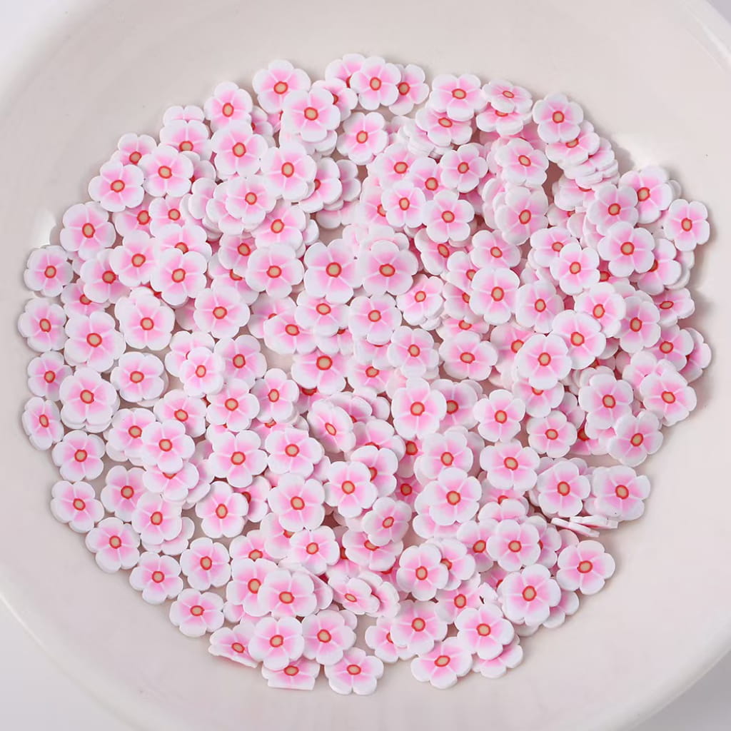 Flower Clay Beads